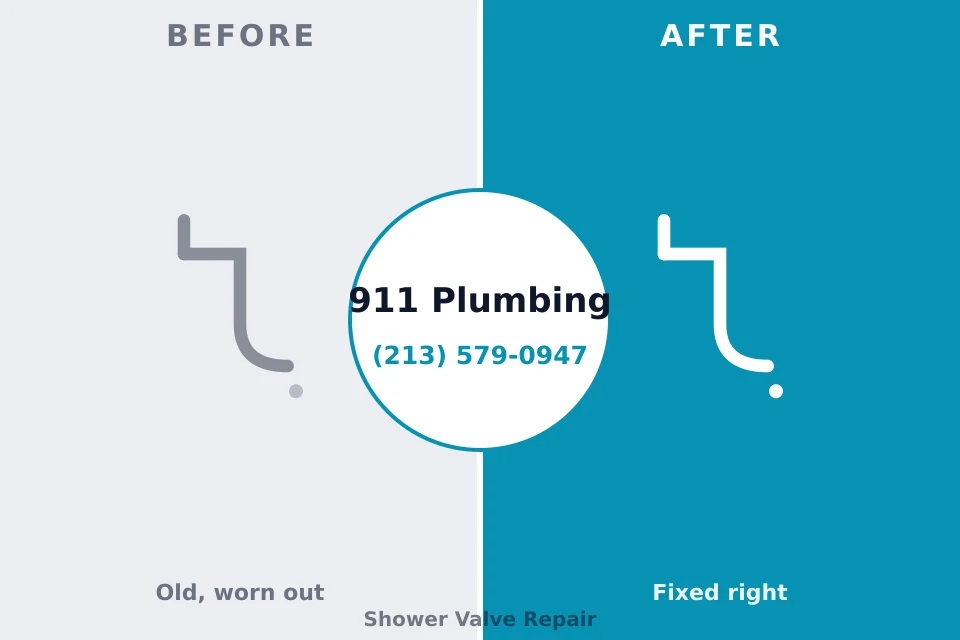 Before and after: plumbing repair West Nyack, NY